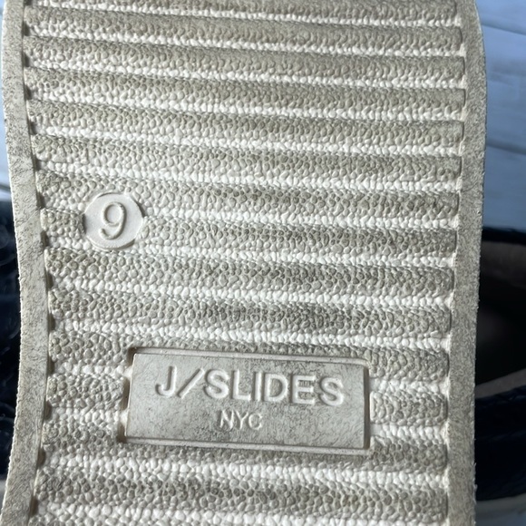 J Slides Black Reptile Platform Slip On Sneaker Loafer - Picture 8 of 12